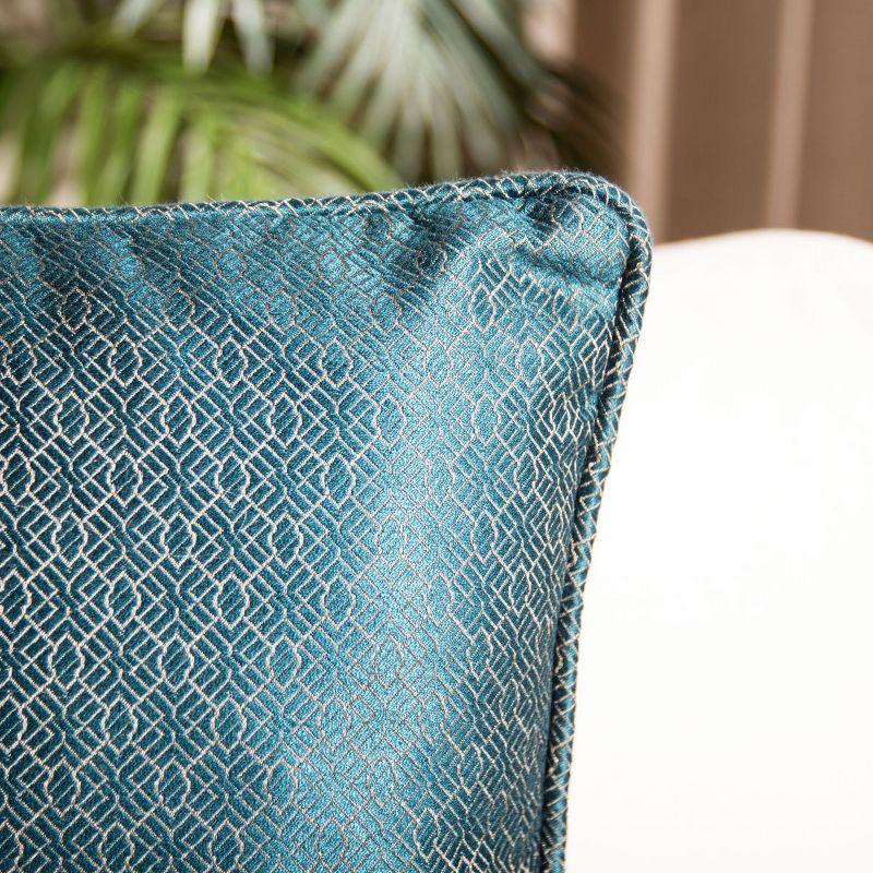 Aderyn Pillow - Teal - 18"X18" - Safavieh