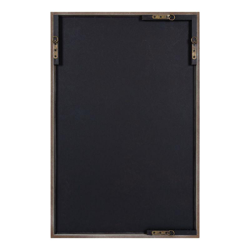 Kate and Laurel Tolland Wood Panel Wall Mirror, 24x36, Rustic Brown