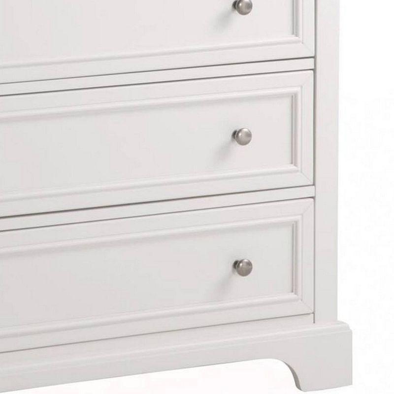 Naples Chest Off White - Homestyles: Bedroom Storage with 4 Drawers, Hardwood Frame