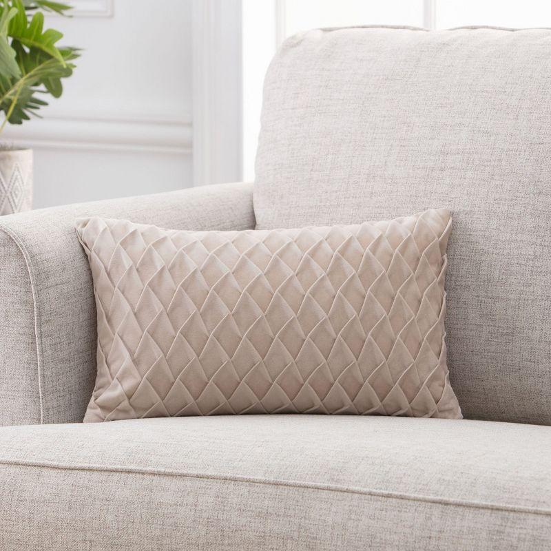 Chanasya Chanasya Gem Textured Velvet Decorative Throw Pillow Cover