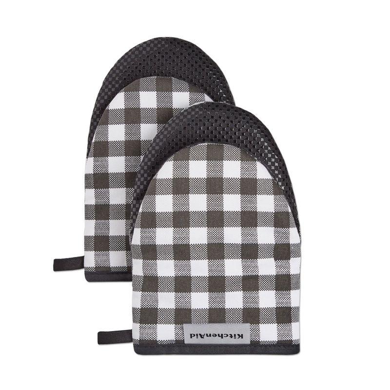 KitchenAid Gingham 2-Piece Oven Mitt (Set of 2)