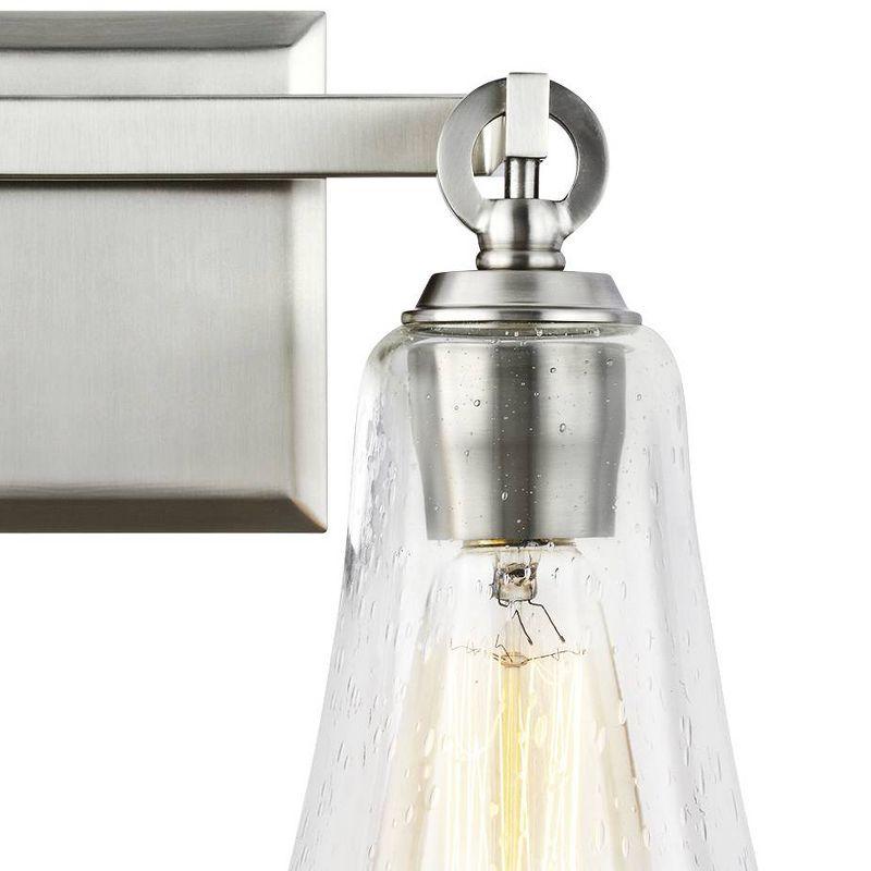 Generation Lighting Monterro 9 1/2" Satin Nickel 2-Light Wall Sconce