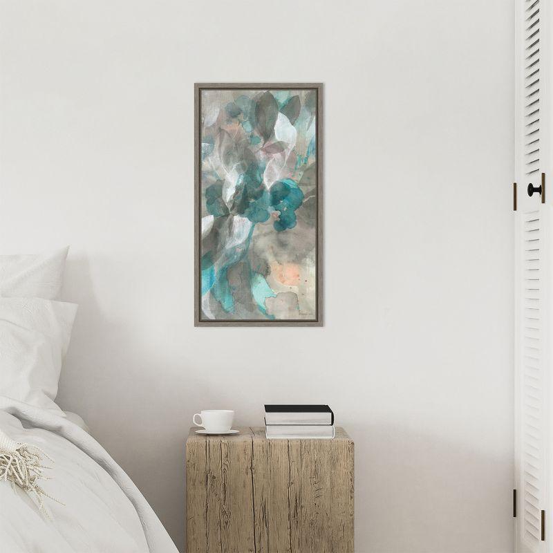 Amanti Art Abstract Nature III by Danhui Nai Canvas Wall Art Print Framed 14 x 27-in.