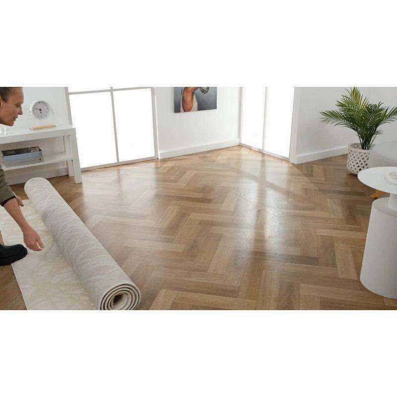 LUXE WEAVERS Geometric Abstract Lines Gray 4x5 Area Rug