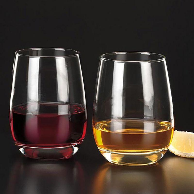 Libbey Stemless Glasses, 15.25 oz.