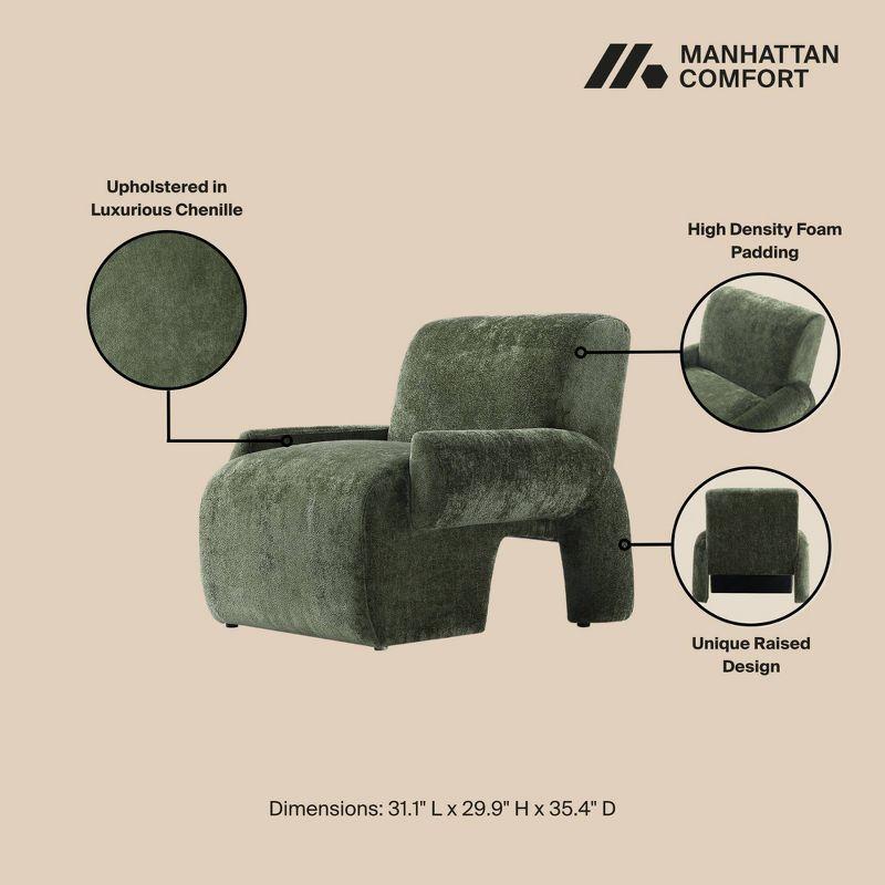 Manhattan Comfort Verandah Modern Chenille Upholstered Accent Chair