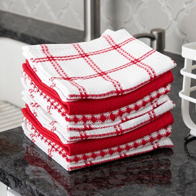 T-fal Flat Waffle Kitchen Dishcloth Set