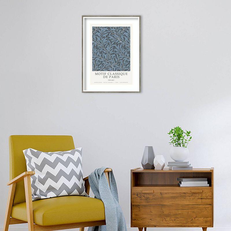 19" x 25" Motif Classique IV by Design Fabrikken - Amanti Art: Vintage Style, Botanical Theme, Hardwood Frame