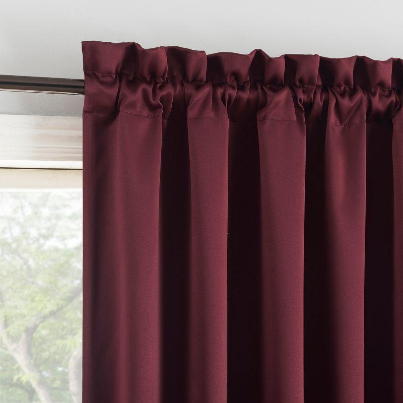 Sun Zero Blackout Oslo Theater Grade Rod Pocket Curtain Panel