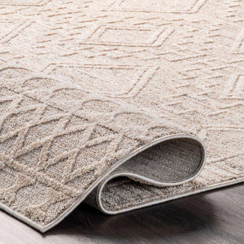 Nuloom Cameron Moroccan 8x10 Indoor Area Rug for Living Room Bedroom Dining Room Kitchen, Beige/Ivory