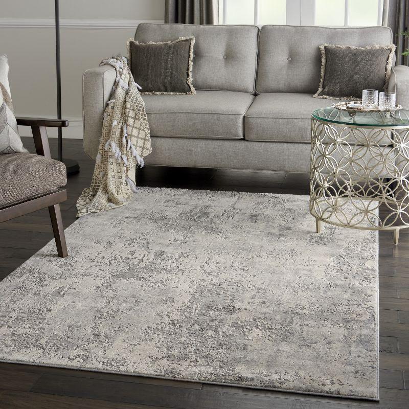 Nourison Rustic Textures Modern Indoor Area Rug Grey/Beige 3'11" x 5'11"