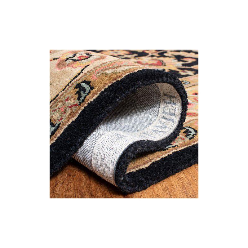 Heritage HG957 Handmade Area Rug - 4'x6' - Black/Beige - Safavieh