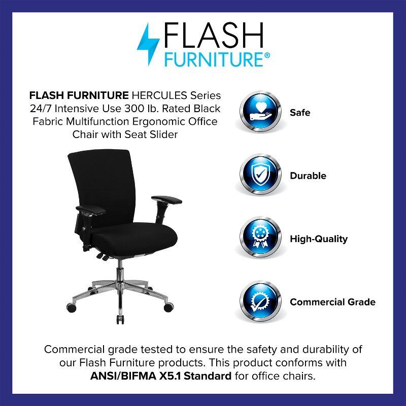 Flash Furniture Miguel 24/7 Intensive Use Executive Swivel Ergonomic Office Chair | Wayfair