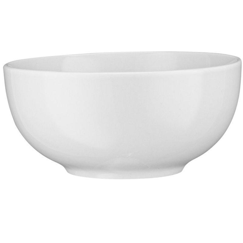 Marshmallow White Ceramic Cereal Bowl Set, 24 Oz, Set of 6