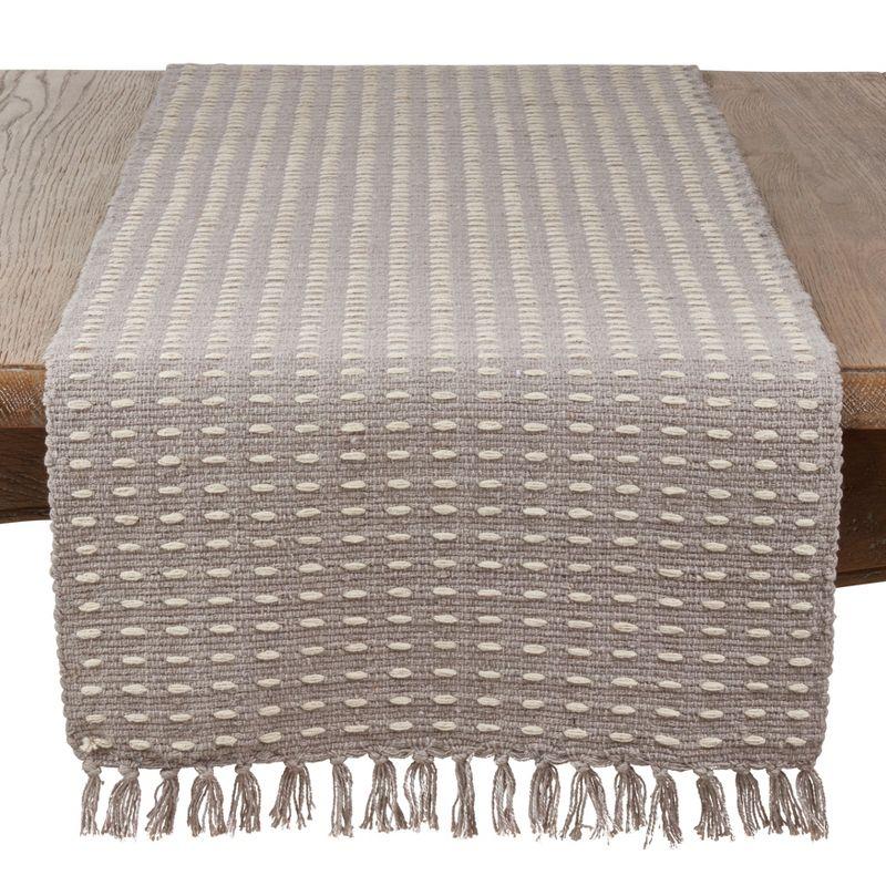 Saro Lifestyle Dashed Woven Design Runner