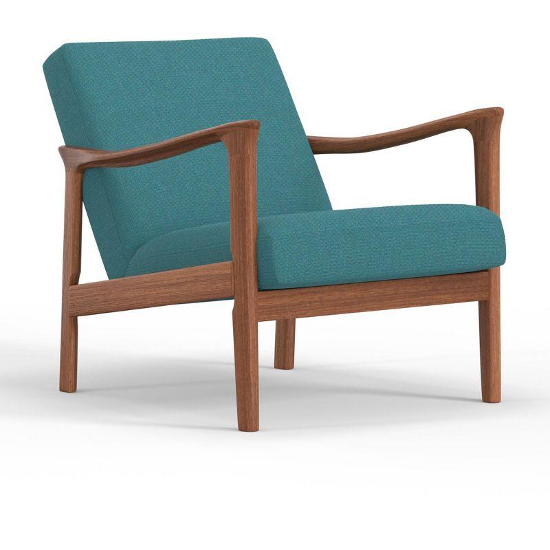 Alpine Furniture Zephyr Chair, Turquoise Upholstery