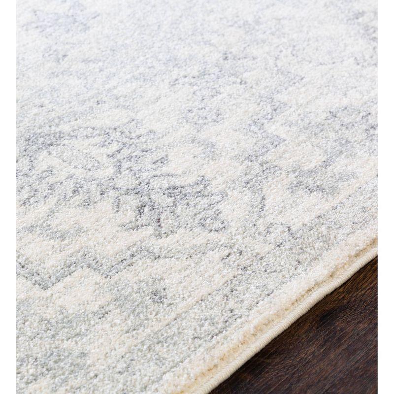 Livabliss 7'10"x10'3" Abby Traditional Rugs Cream/Light Gray: Stain & Fade-Resistant, Medium Pile, Indoor Use