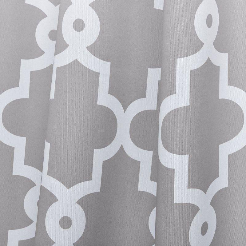 Ironwork Polyester Room Darkening Curtain Panel