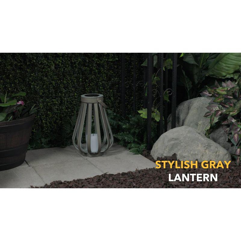 Alpine Solar Decorative Plastic Lantern w/ LED Light