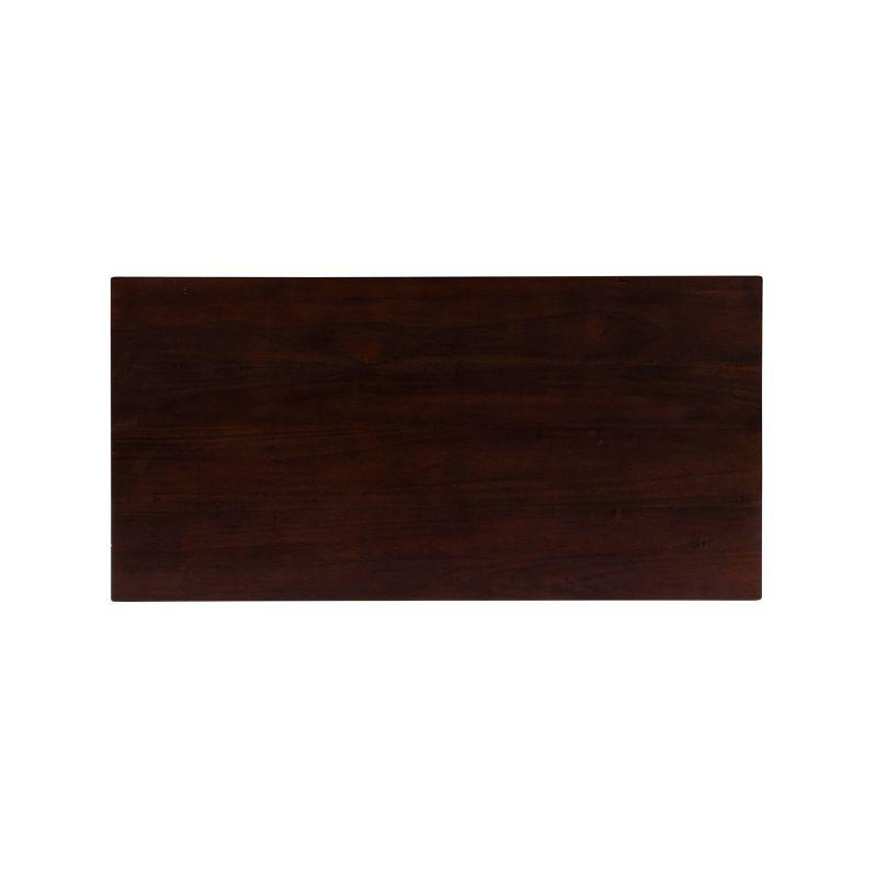 42" Claridge Modern Bar Height Pub Table Walnut - Linon: Rubberwood Base, MDF Top, Seats 4