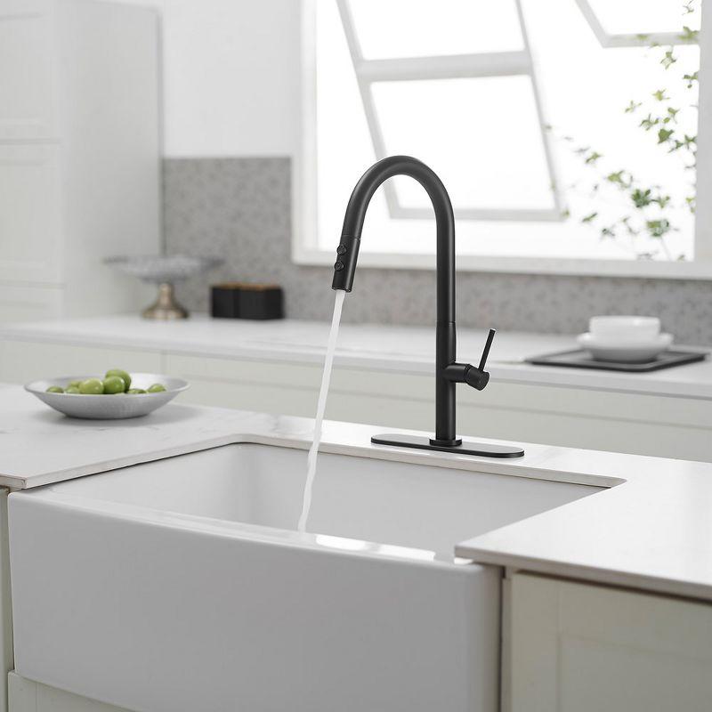 Single Handle Pull Down Sprayer Kitchen Faucet