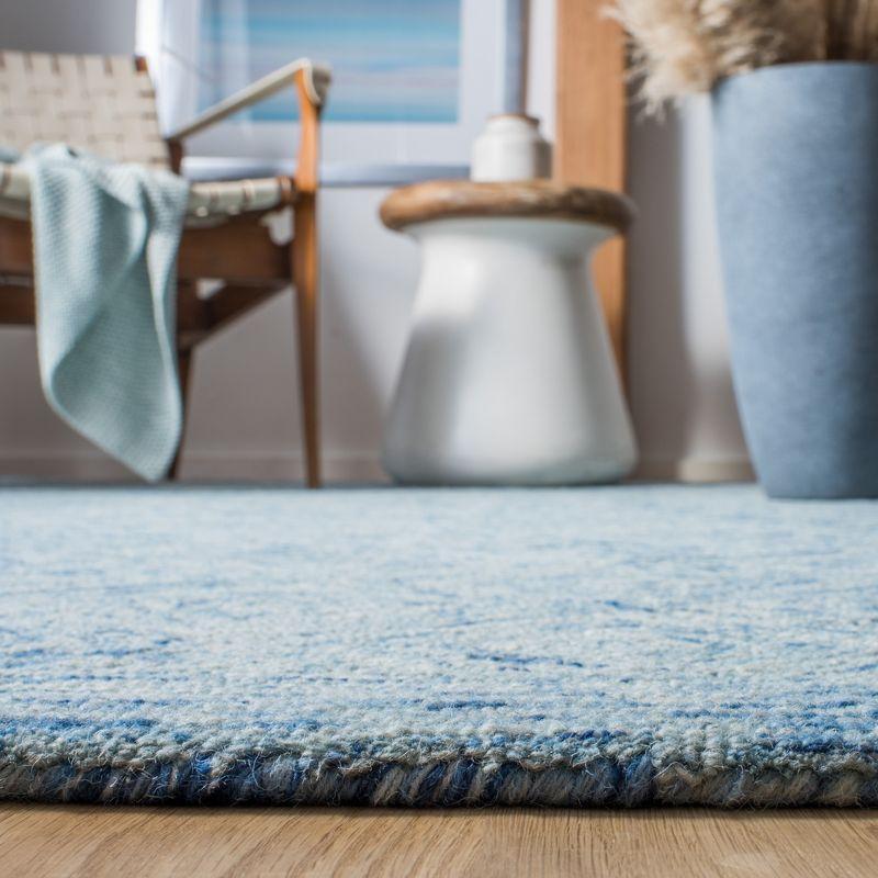 Ikat IKT704 Hand Tufted Runner Rug - Blue - 2'3"x8' - Safavieh.