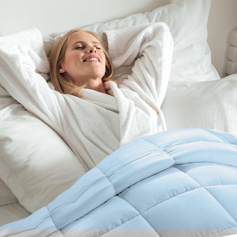 Cheer Collection Polyester Baffle Box Stitch Comforter