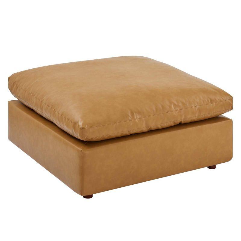 Modway Commix Down Filled Overstuffed Vegan Leather Ottoman