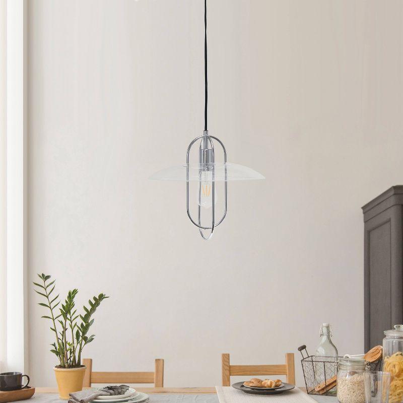 1-Light Elongated Metal Pendant - Lalia Home