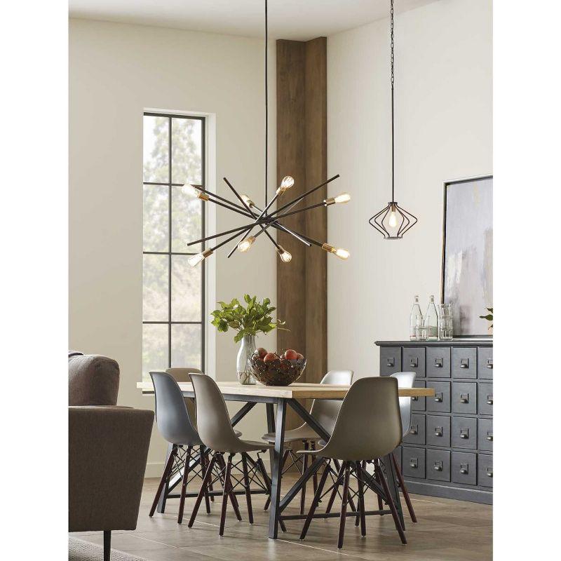 Progress Lighting Astra 8-Light Chandelier, Brushed Nickel, Steel, Modern, No Shade