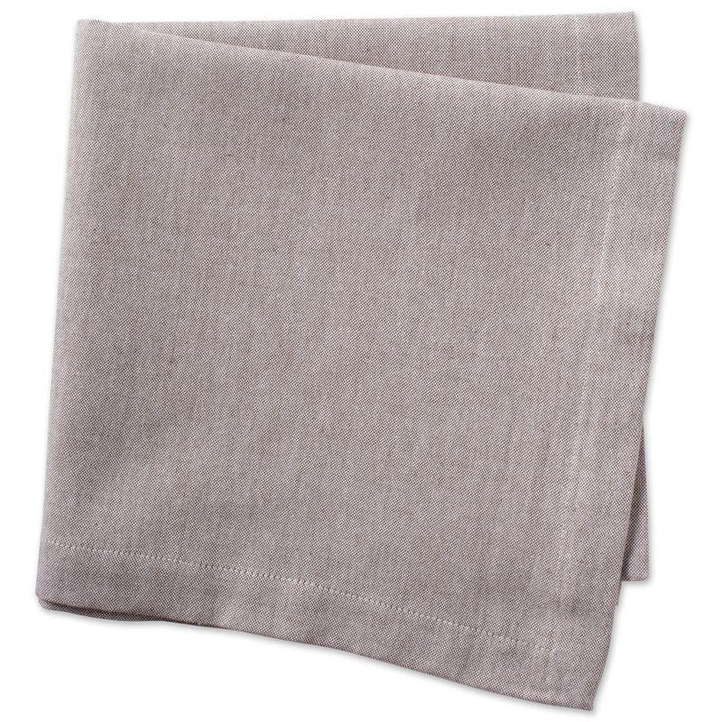 Design Imports  Chambray Napkin Set 6 Piece, Stone, 20X20"