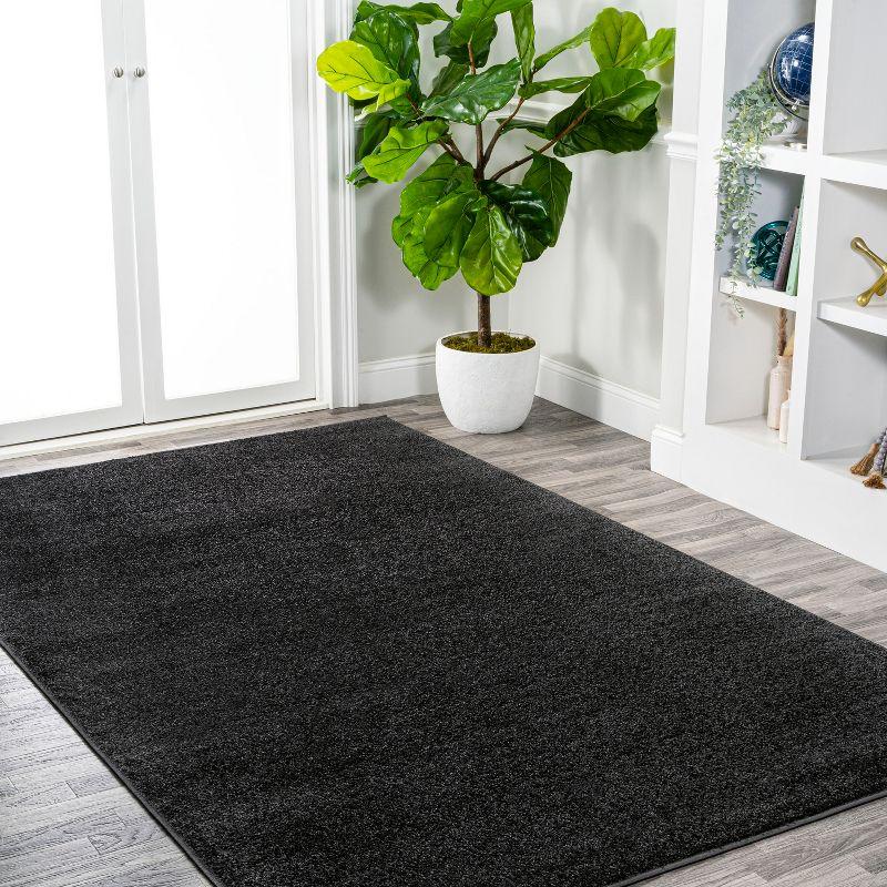 Haze Solid Low-Pile Indoor Area Rug - JONATHAN Y