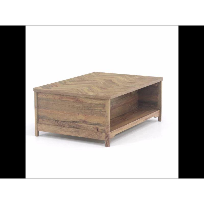 Sindoori Mango Wood & Metal Rectangular Coffee Table with Storage