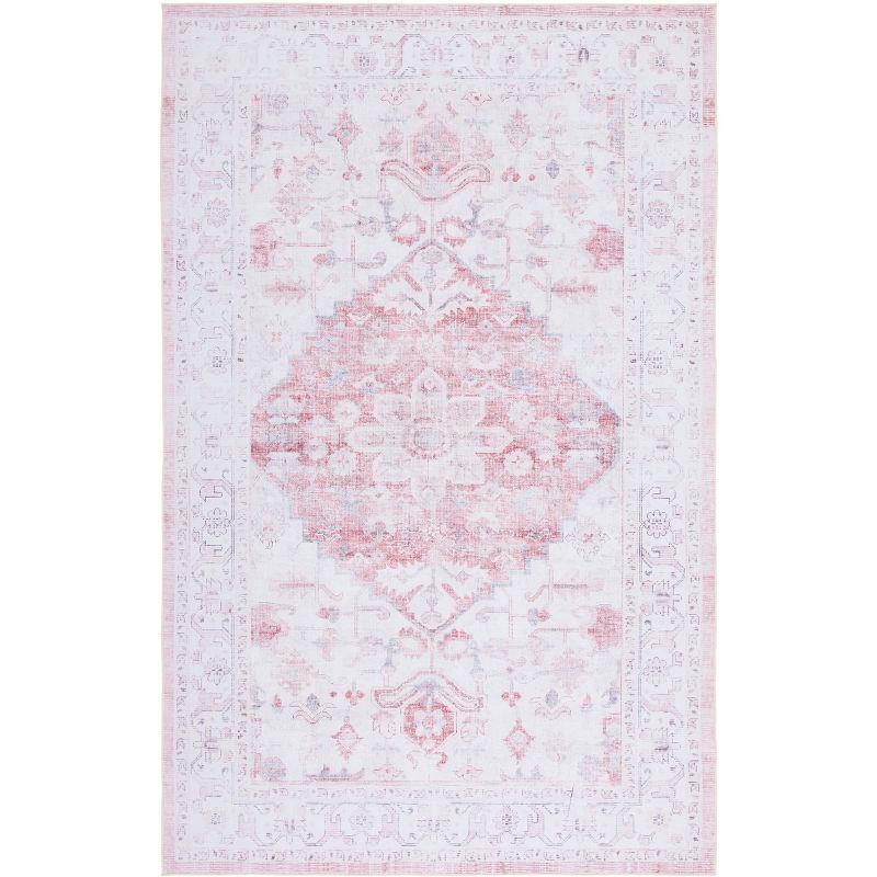 Ivory Elegance Synthetic 3' x 5' Machine Washable Rug