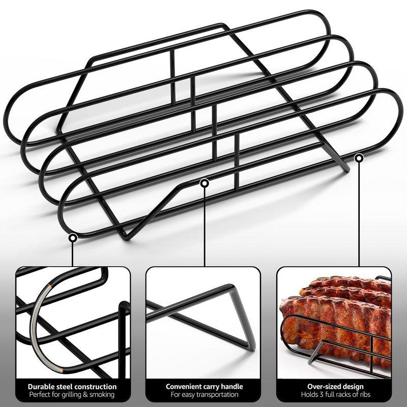 Sorbus Non-Stick Metal Rib Rack, Extra-Large