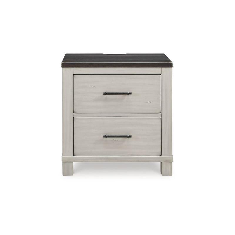 Signature Design by Ashley Darborn 2 Drawer Nightstand, Gray & Brown