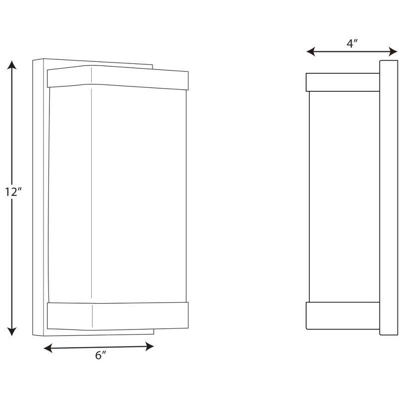 Progress Lighting Linen Glass Sconce, 1-Light Wall Light, Brushed Nickel, Etched Glass Shade