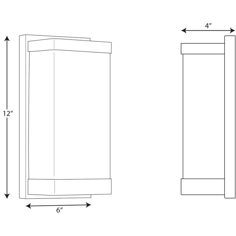 Progress Lighting Linen Glass Sconce, 1-Light Wall Light, Brushed Nickel, Etched Glass Shade