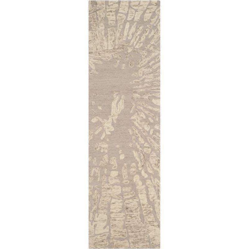 Hand-Tufted Elegance Wool Runner Rug in Winter Taupe - 2'3" x 8'