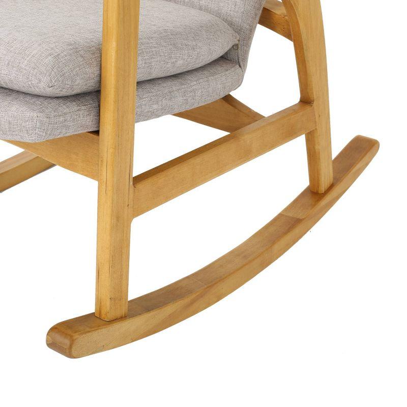 Braant Mid-Century Fabric Rocker - Christopher Knight Home