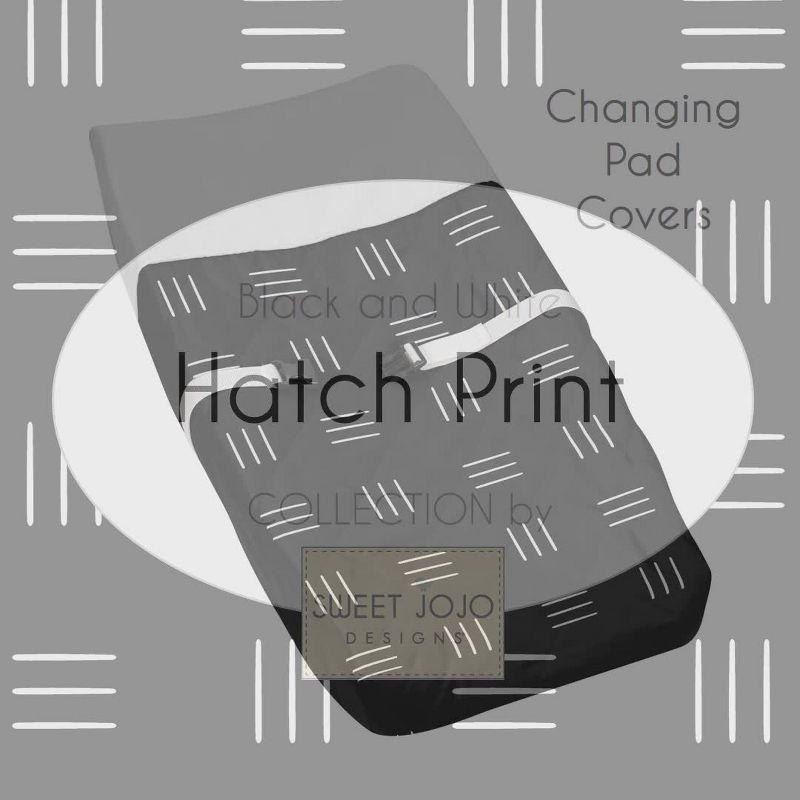 Sweet Jojo Designs Boy or Girl Gender Neutral Unisex Changing Pad Cover Boho Hatch Black and White