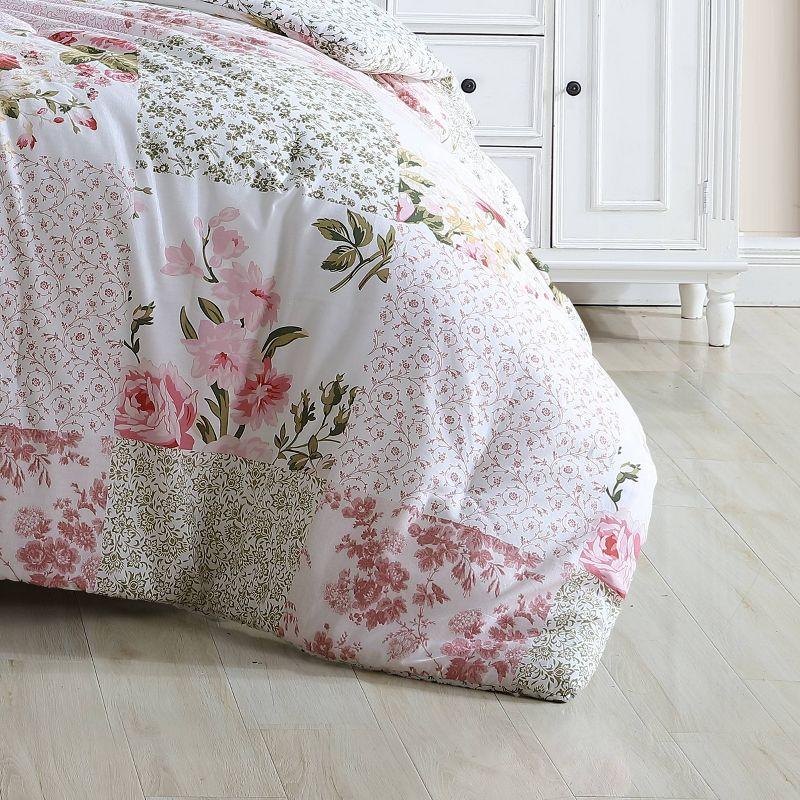 Laura Ashley Ailyn Cotton Pink Comforter Bonus Set