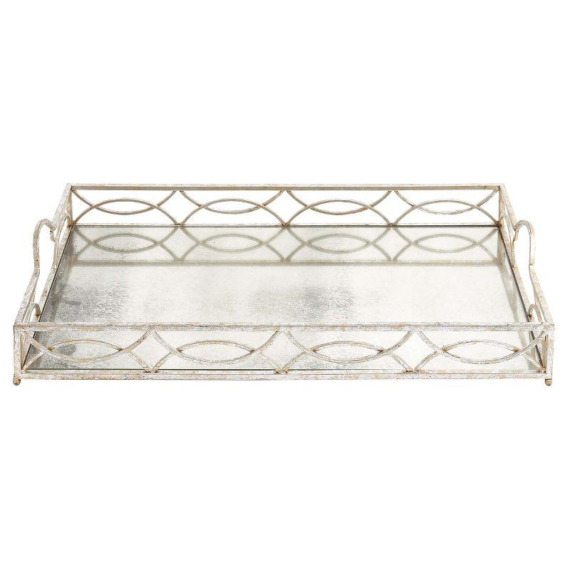 Modern Reflections Rustic Iron Tray (25") - Olivia & May