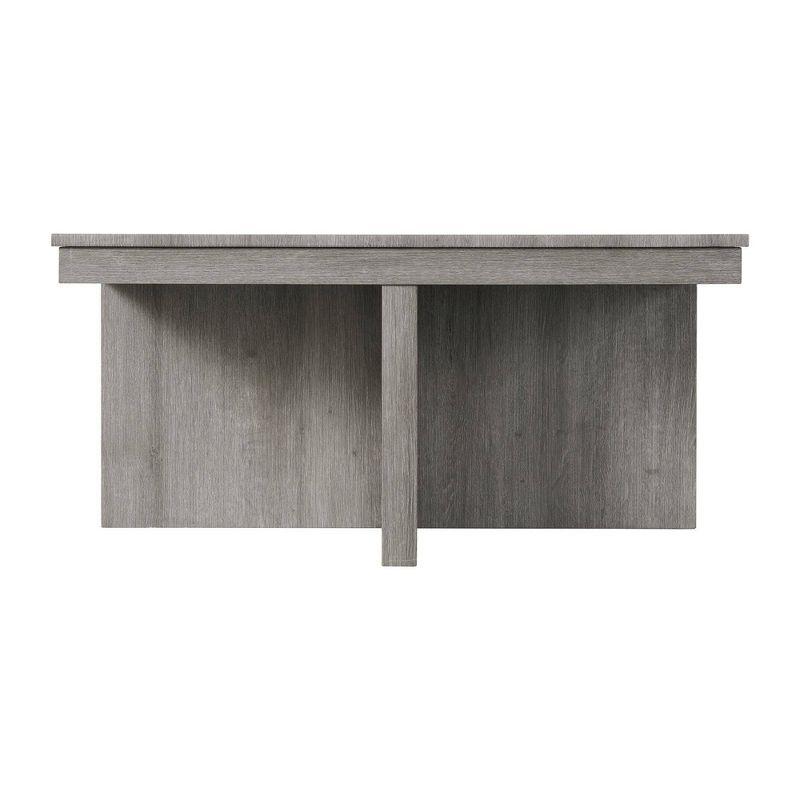 Picket House Furnishings Dawson Coffee Table with 4 Storage Stools Gray: Mid-Century Modern, MDF, CPSIA Certified