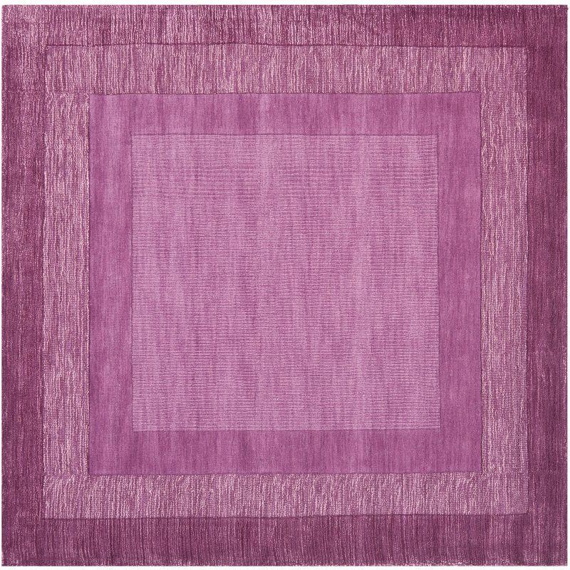Impressions IM821 Hand Loomed Area Rug - Fuchisa/Purple - 6'x6' - Safavieh