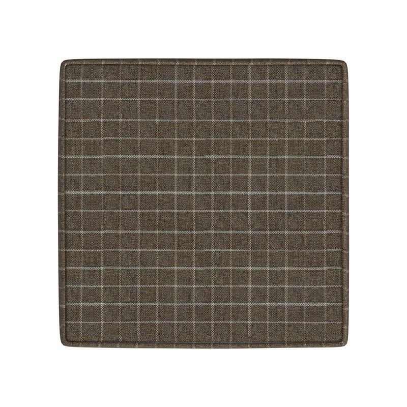 Cole Classics Square Storage Ottoman with Lift Off Top Light Brown Window Pane - HomePop