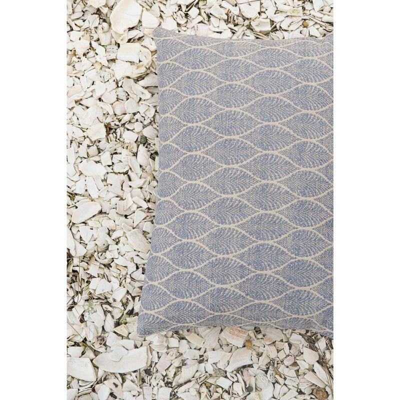 Summer Flora Indigo Indoor Outdoor Pillow 24x24