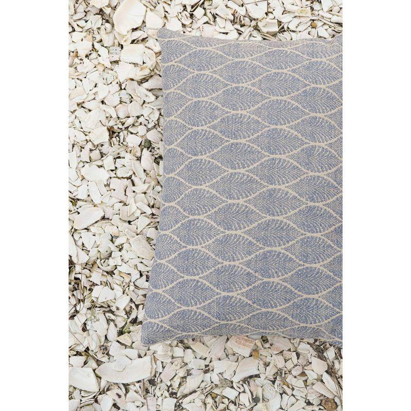 Summer Flora Indigo Indoor Outdoor Pillow