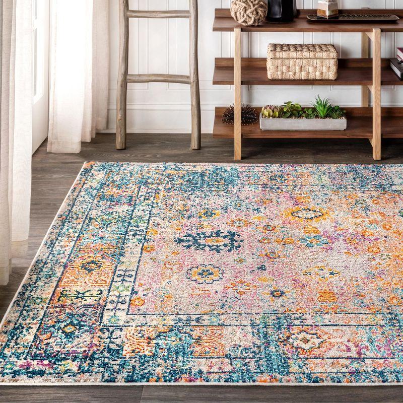 Bohemian FLAIR Boho Vintage Faded Area Rug - JONATHAN Y