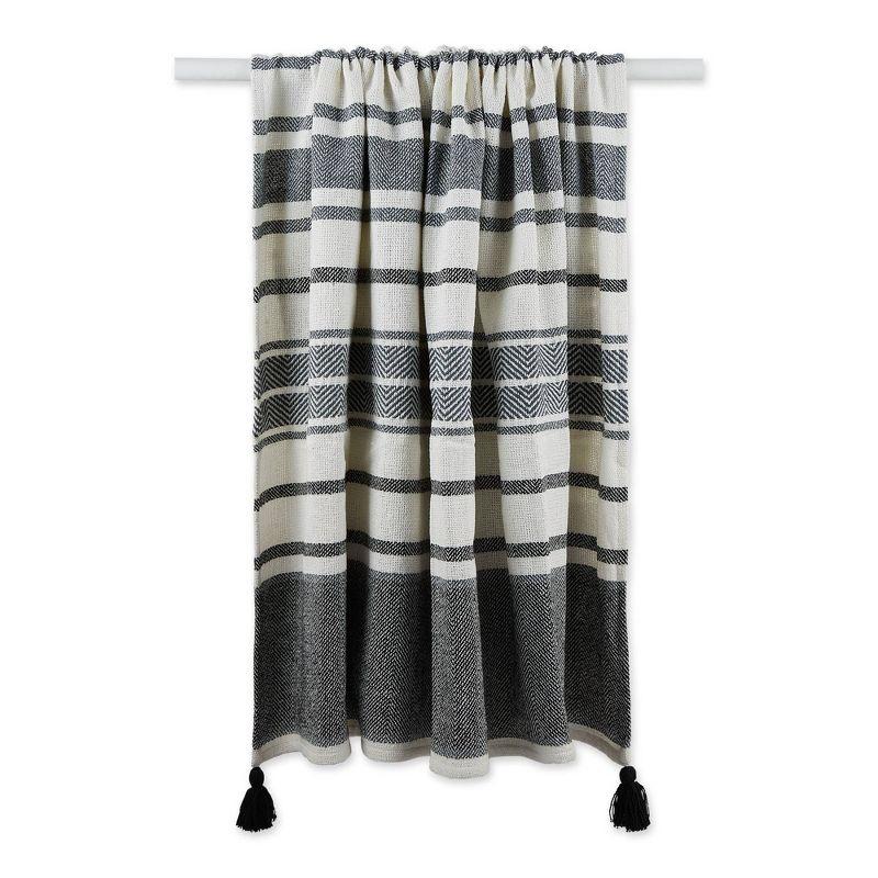 Design Imports Throws Chevron Print Hand Woven Throw Blanket
